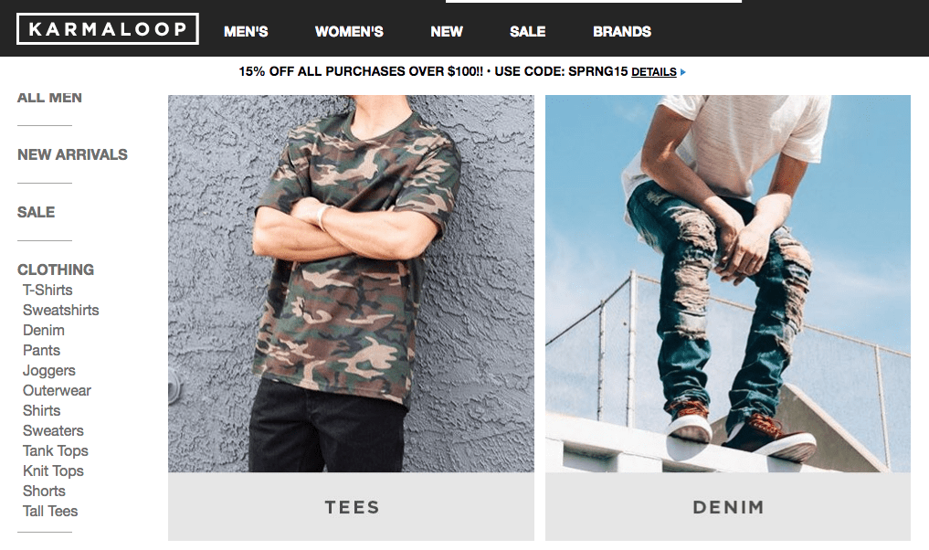 vertical navigation