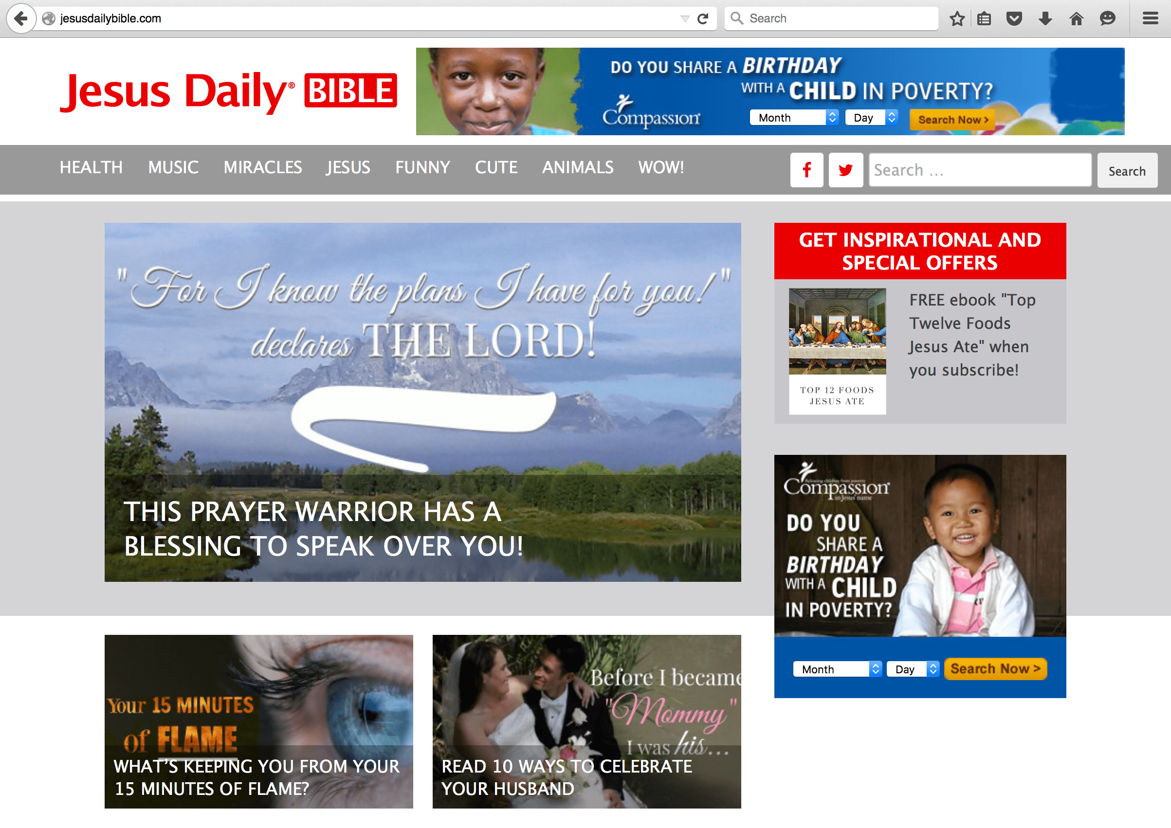 Jesus Daily - WordPress VIP design and development