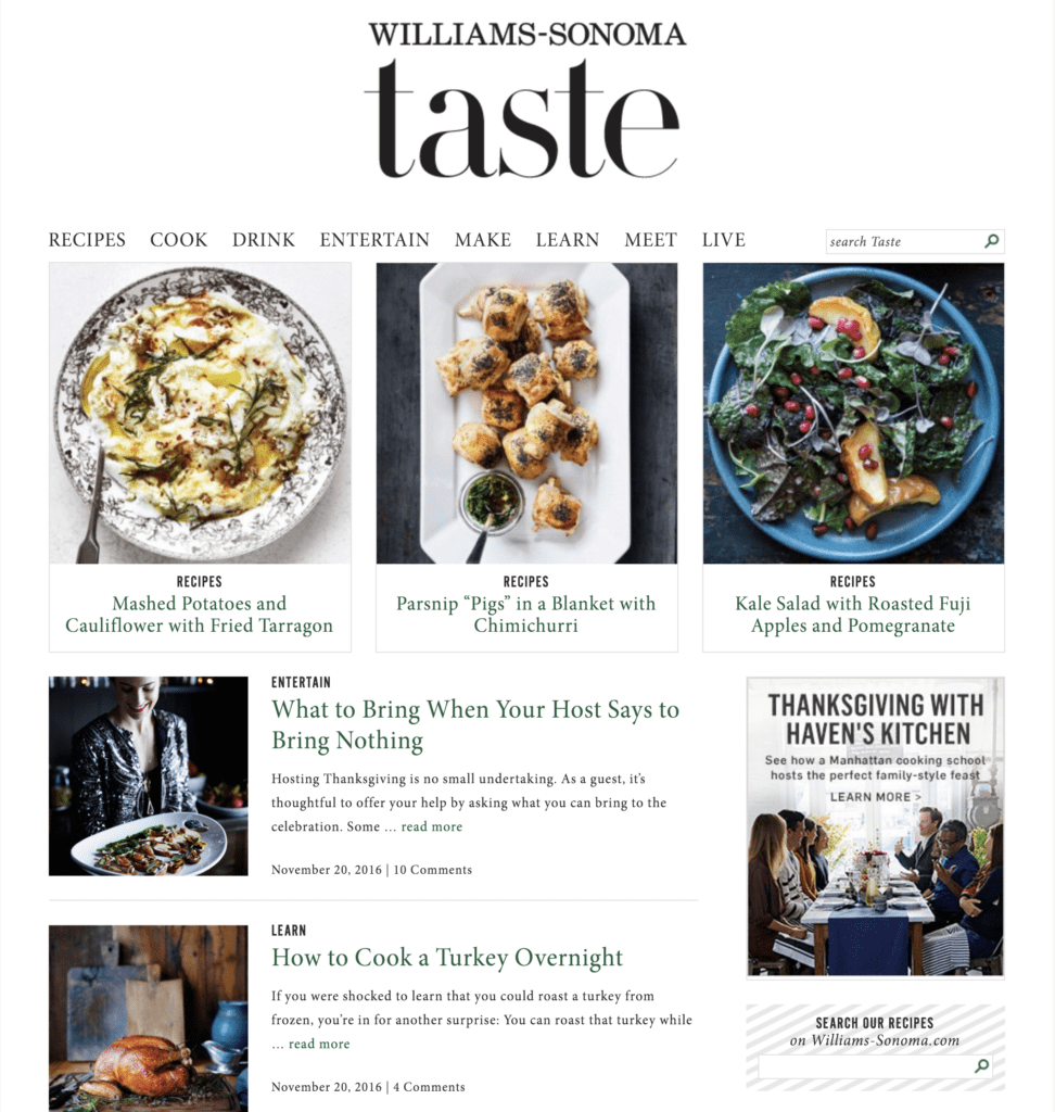 Williams-Sonoma Blog